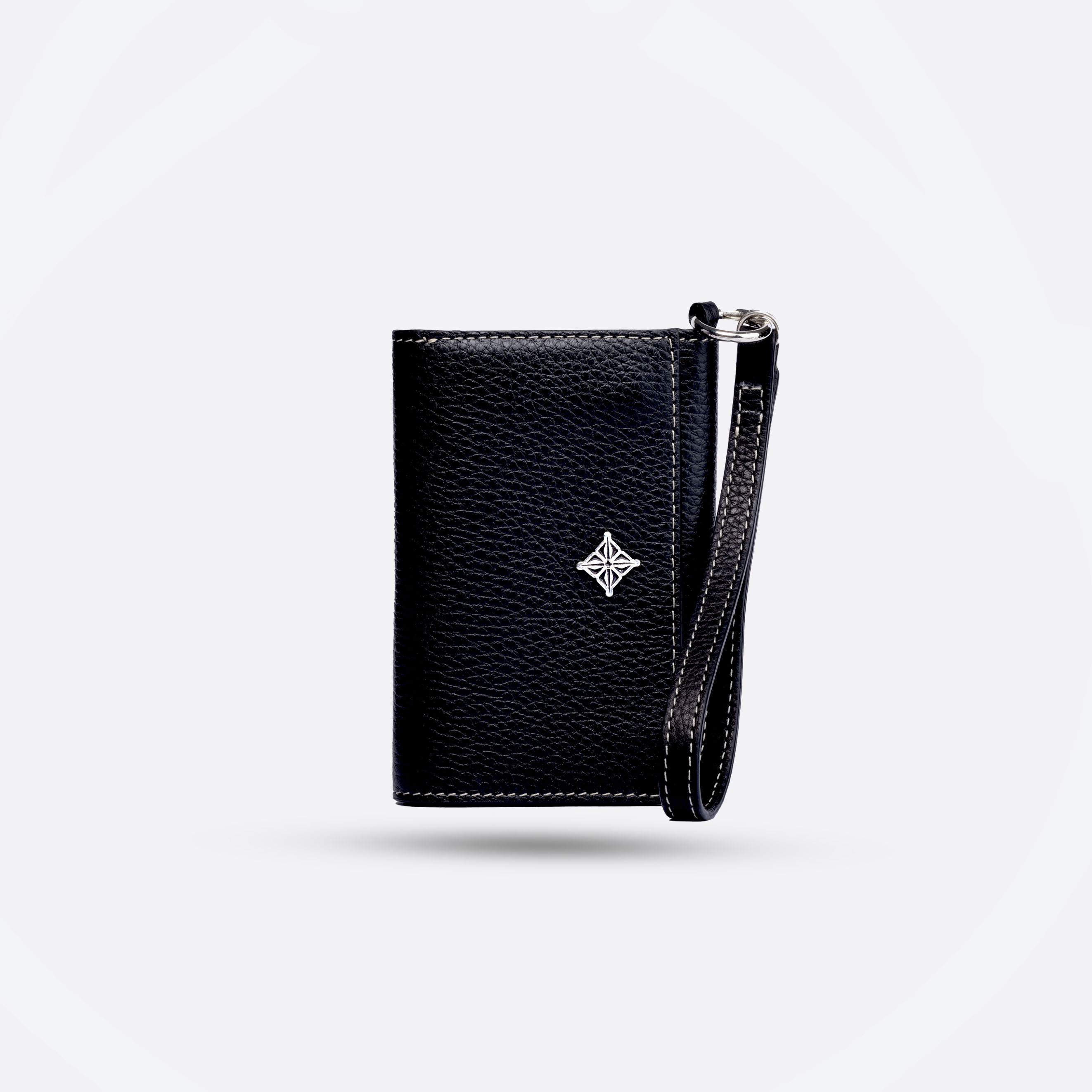 coffret portefeuille compact  - ceinture en cuir noir  - Image 2