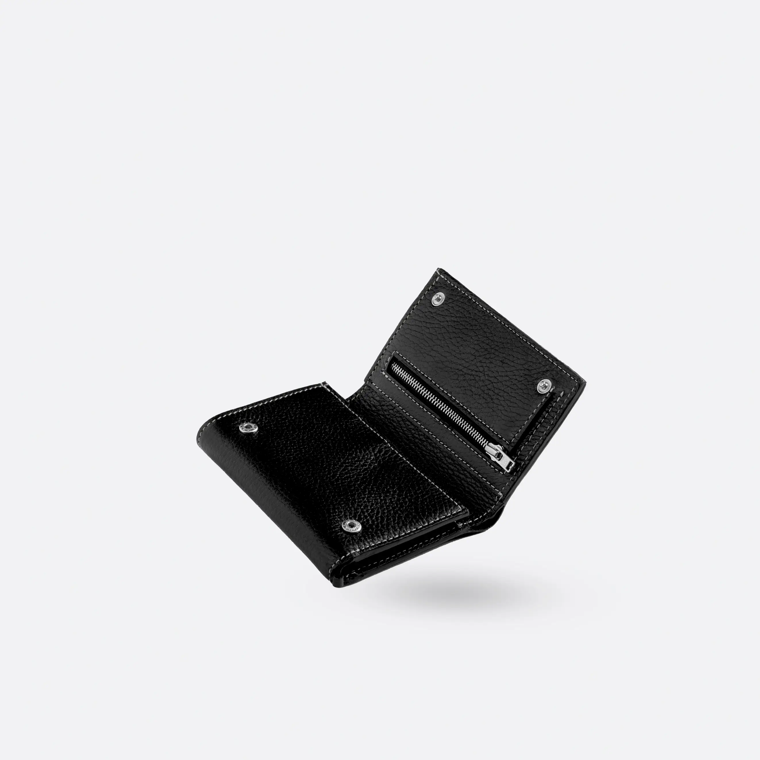 Portefeuille compact en cuir  - Image 2